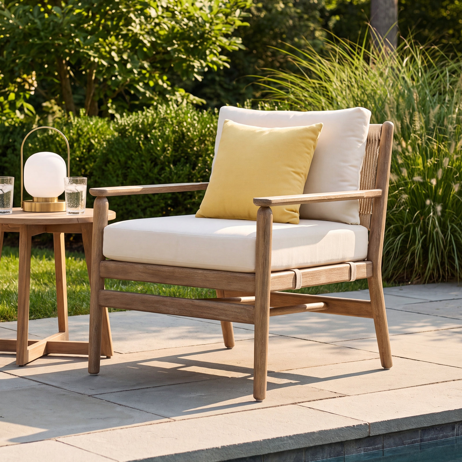 Baltzer Eucalyptus Outdoor Lounge Chair