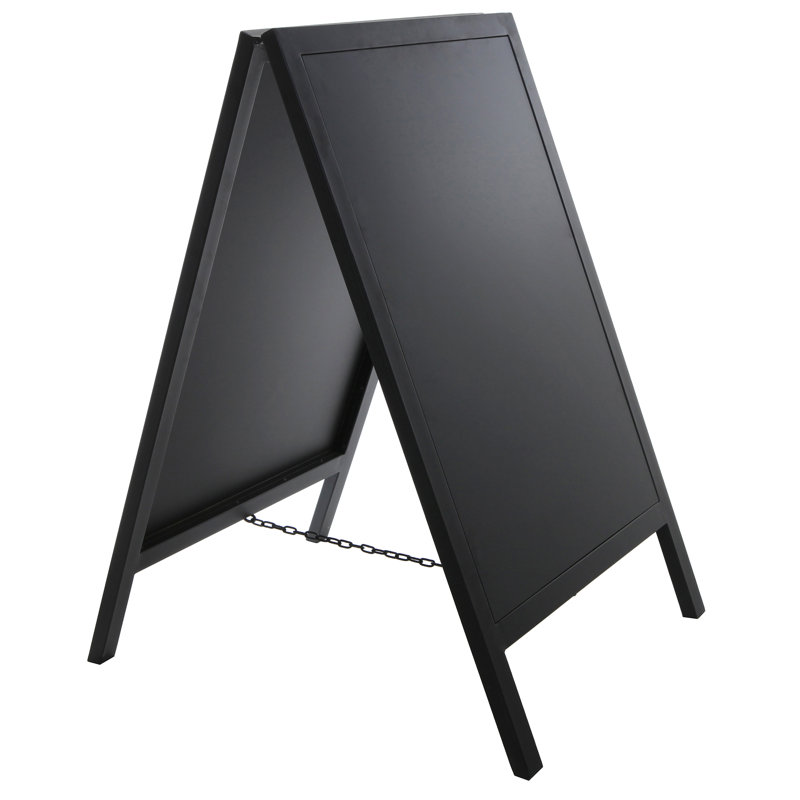 Free Standing A-Frame Metal Chalkboard