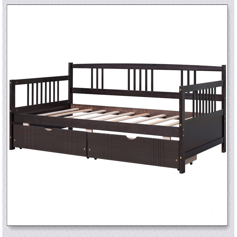 Daybed Wood Bed With Two Drawers