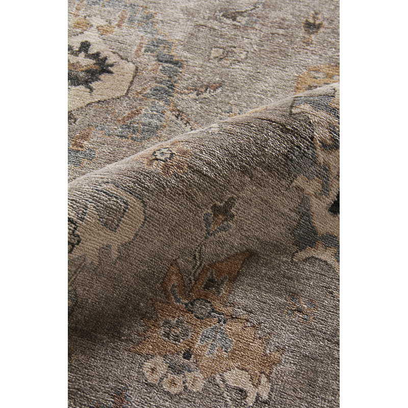 Museum Oriental Area Rug in Pewter, Rectangle 9' x 12'