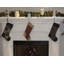 Holiday Flocked Crystal Tree Stocking Holder