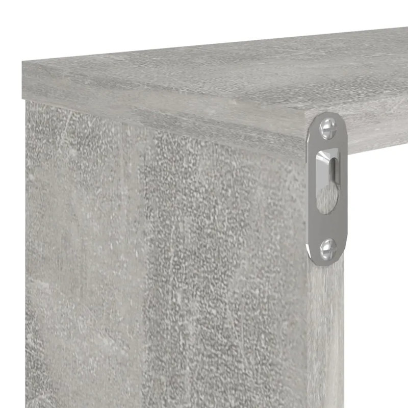 Aybree 4 Piece, 26.5cm H x 80cm W x 15cm D, Concrete Grey