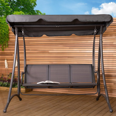 3 Person Porch Swing with Canopy