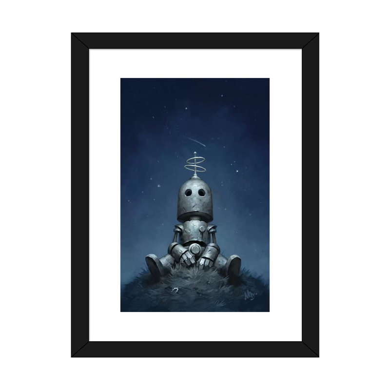 Décoration murale pour enfants Interval, Papier encadré noir, H 32 po x l 24 po x P 1 po