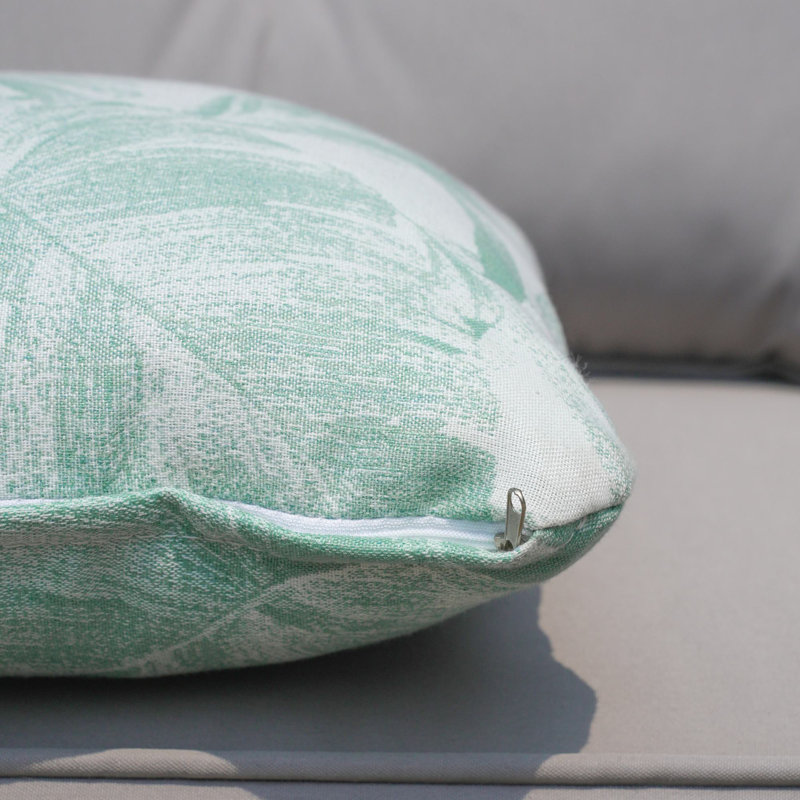 Indoor/Outdoor Cotton Reversible Throw Pillow