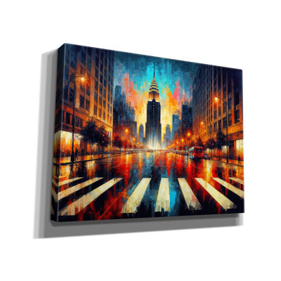  «Urban Abstract 2» par Rey Klimt, art mural sur toile