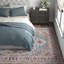 Tapis oriental bleu marine / bleu glacier / vert gazon Greear-1861300064