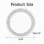 Miroir rond en cristal 33,46 "(85cm)