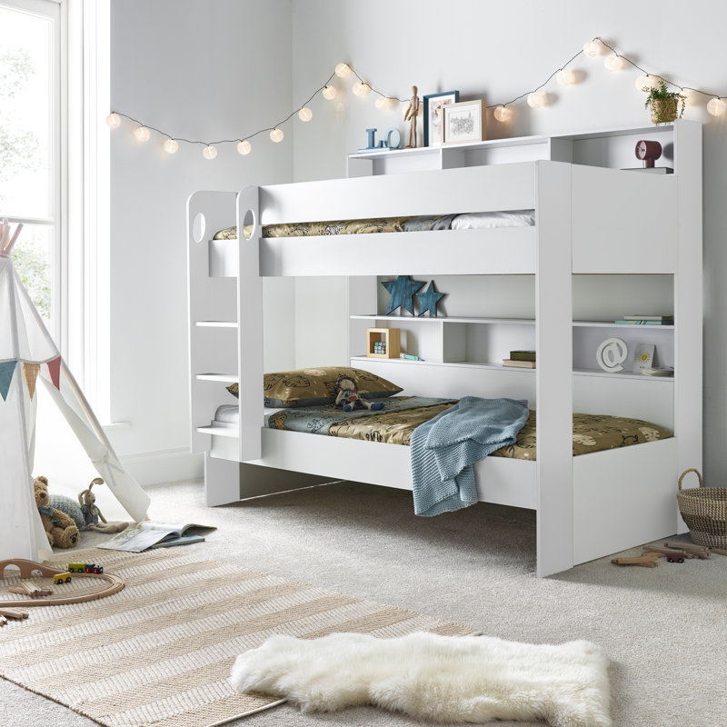 Giffin Single (3') Standard Bunk Bed with Bookcase