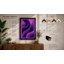 Purple Waves Modern - Framed Print-1157545912-1157545911