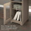 Bureau d'ordinateur en L 60 W avec rangement gris cendré-819606547