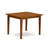 5 Piece Dining Set Includes a Rectangle Dining Room Table with Butterfly Leaf and 4 Linen Fabric Kitchen Chairs, Saddle Brown-2096969755-2037681342-2044976071