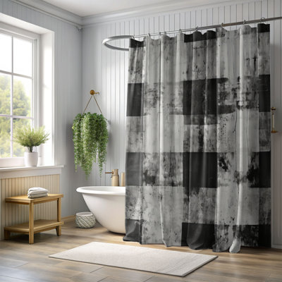 Rideau de douche Faded Checks - Premium