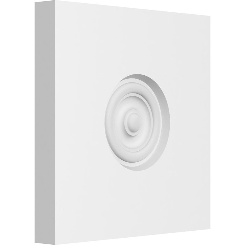 Rosette standard Sedgwick Bullseye avec bord carré, H 8 po x l 8 po x p 1 po