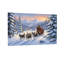 Paysage d'hiver de Noël avec des traîneaux et un traîneau-816602504