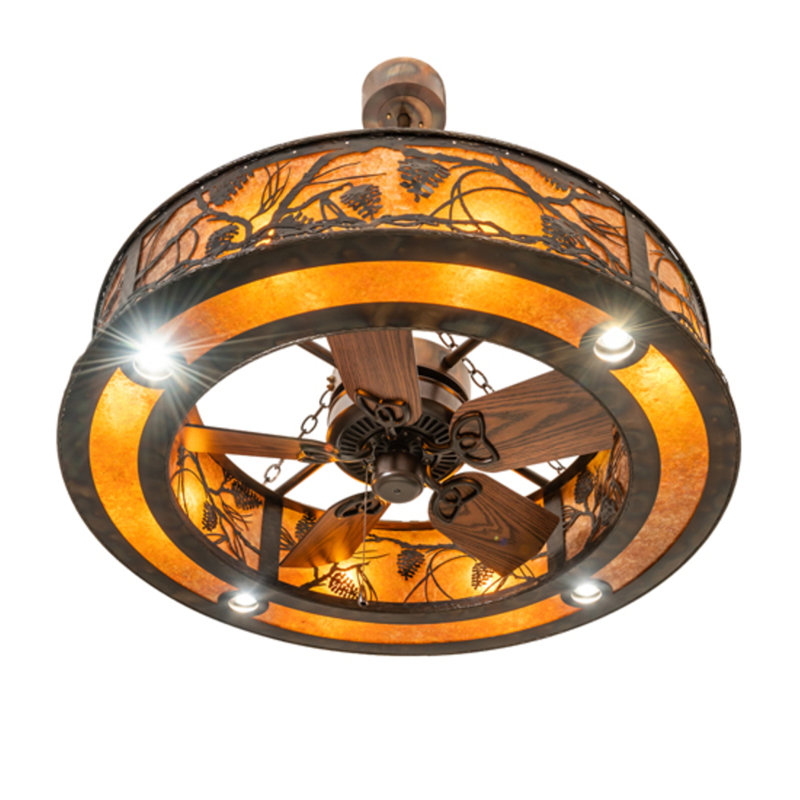 Whispering Pines Downrod Ceiling Fan
