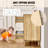Commode 6 tiroirs en rotin, commode Boho, commode en rotin avec rangement spacieux, commode en rotin-106667689