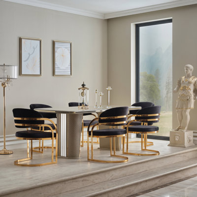 Ensemble de salle à manger 7 pièces Celestia Modern Glam