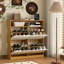 Armoire de rangement pour chaussures avec 4 tiroirs rabattables, armoire de rangement pour chaussures avec poignées en bois-1092732333
