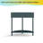 Elegant Semi-circle Entryway Console Table with 2 Rattan Storage Cabinet,Boho Half Moon End Table – Handwoven Rattan Doors + Curved Design – 2-Drawer Entryway Console w/Bottom Shelf-1574580702