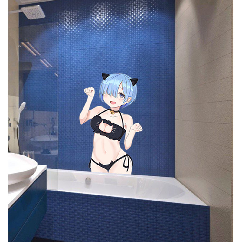 Autocollant d'anime sexy, H 49 po x l 33 po