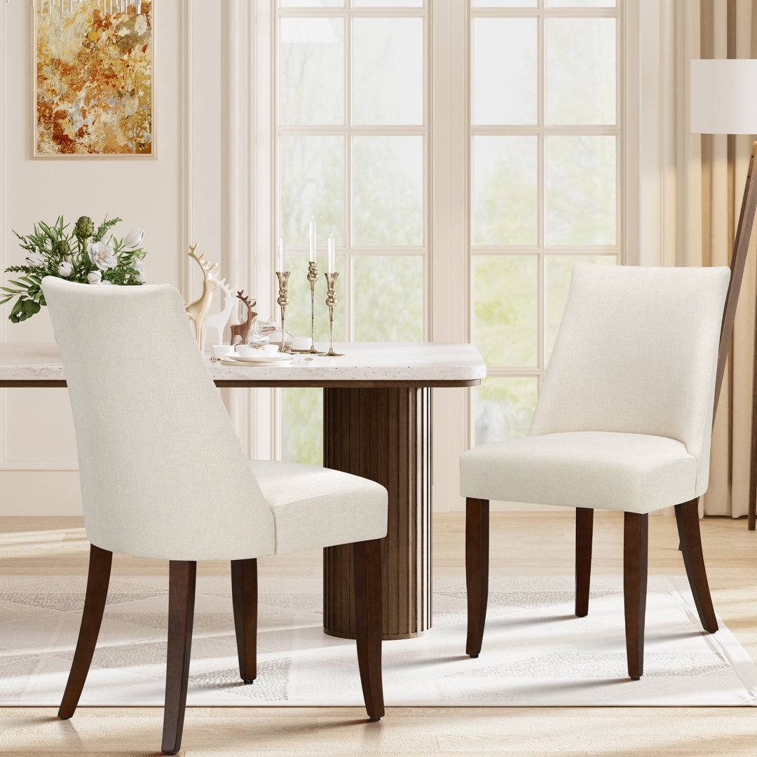 Parsons Upholstered Dining Chair Solid Wood Side Chair - Comfort & Style for Modern Homes