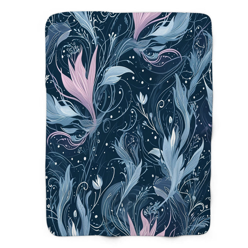 Whispering Ethereal Aura - Couverture en sherpa de qualité supérieure 1 pièce, Grand lit