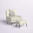 Asena Upholstered Side Chair with Ottoman-907292589