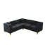 Canapé d'angle confortable en velours de style Chesterfield classique pour le salon