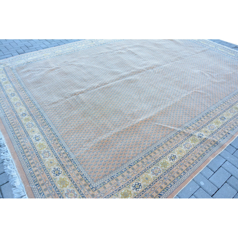Tapis rétro, tapis bleu, tapis turcs, tapis géométriques, tapis rétro