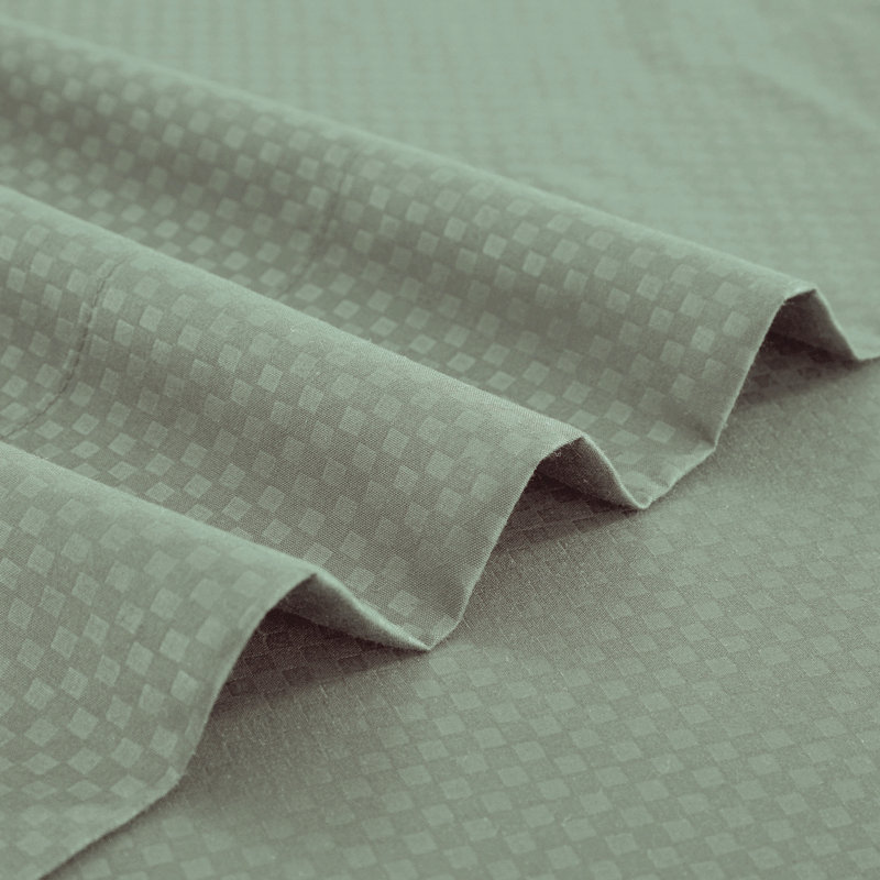 Ensemble de draps en microfibre , Ensemble de draps pour très grand lit + 1 drap-ho, Vert sauge