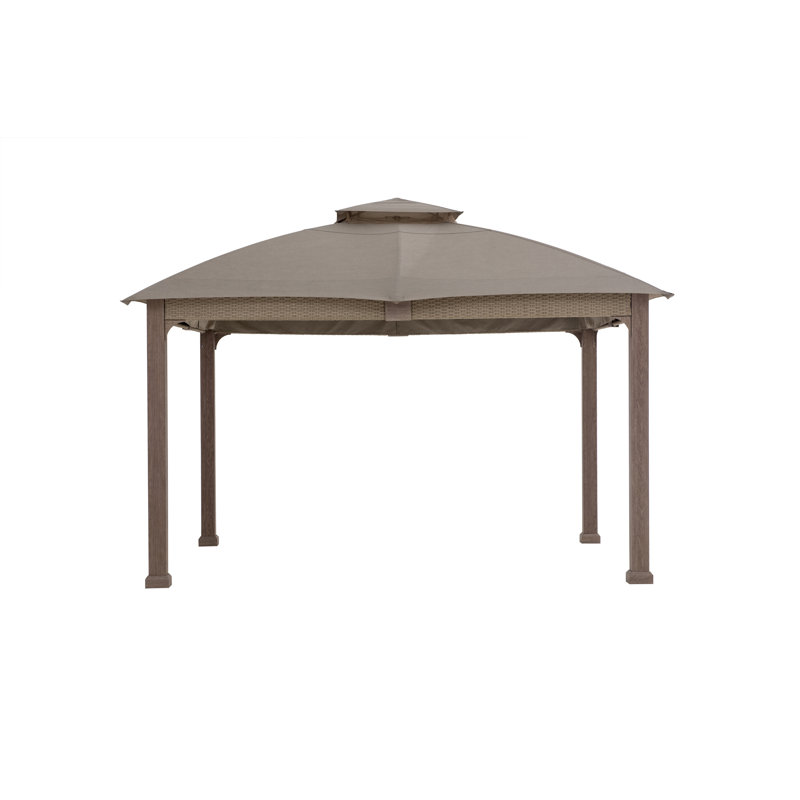 Sunjoy 11 ft. x 13 ft. Hudson Soft Top Gazebo with 5-year Fade-resistant Sunbrella Canopy