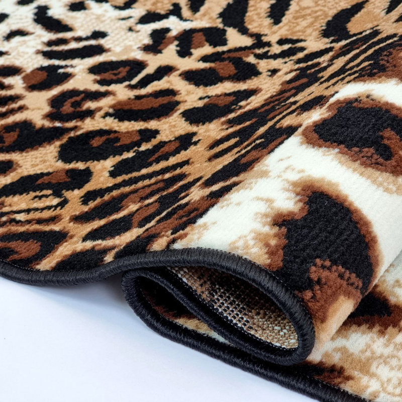 Alizey Animal Print Area Rug, Rectangle 120 x 170cm