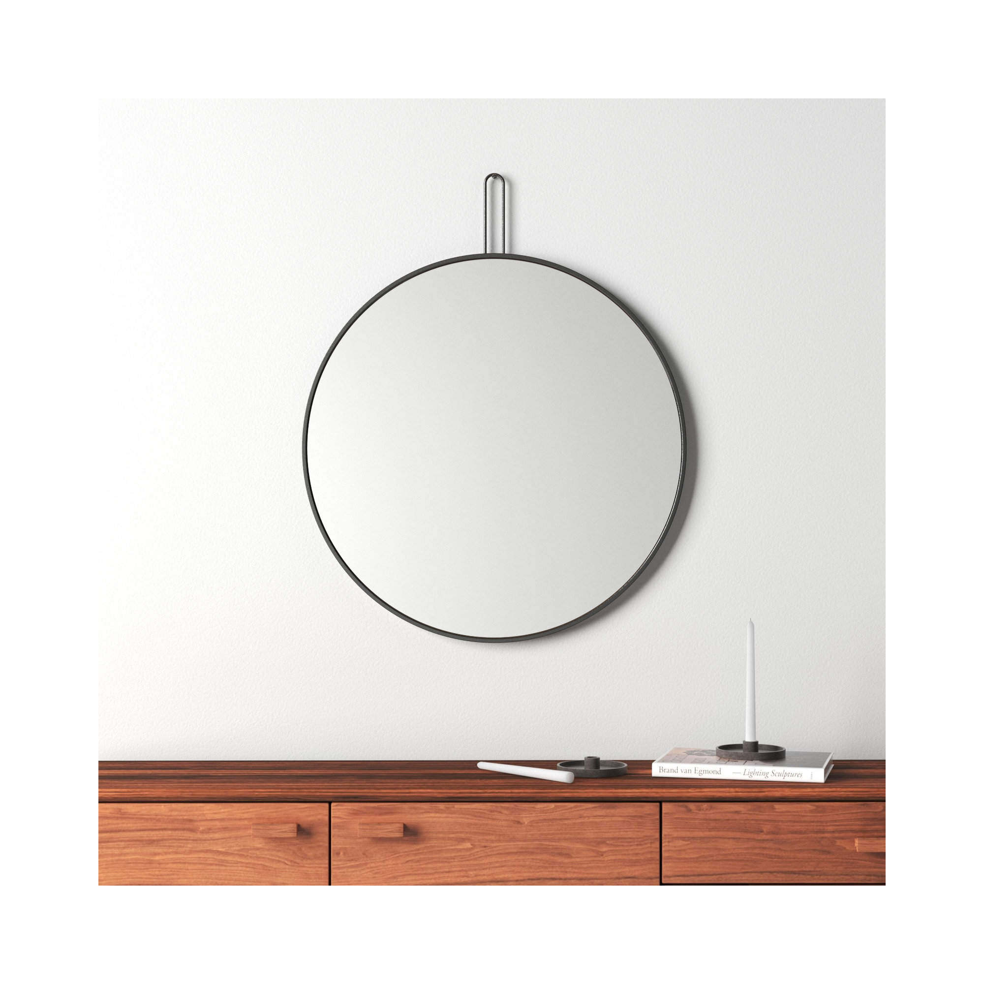 Dermot Metal Wall Mirror, 38" x 32"