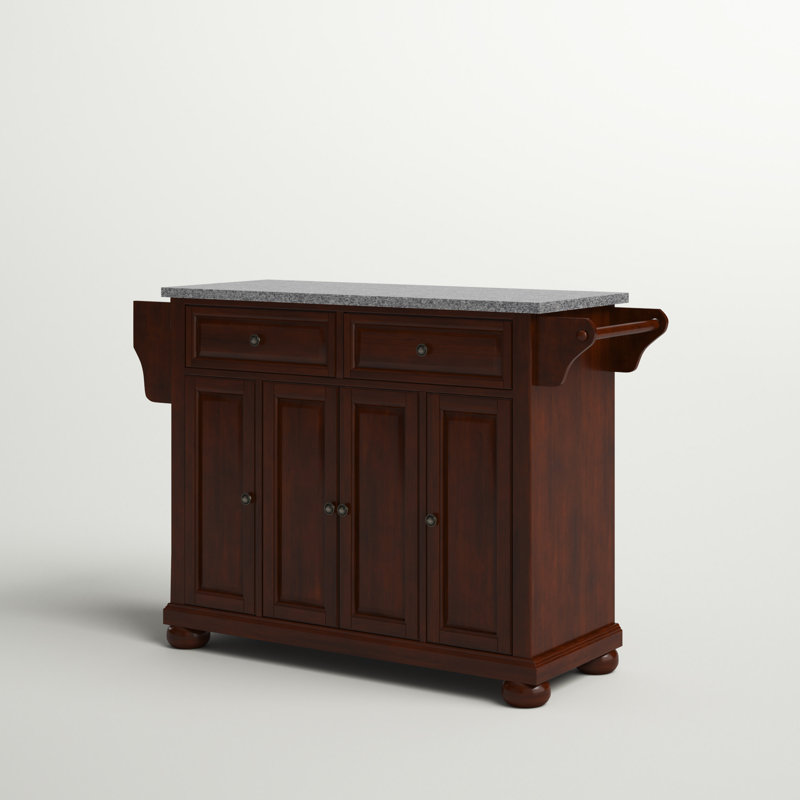 Monty 51.5 " W Kitchen Island, Vintage Mahogany