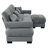 L-Shape 3 Deep Seat Modular Sofa Couch With 1 Movable Ottomans-1435877181