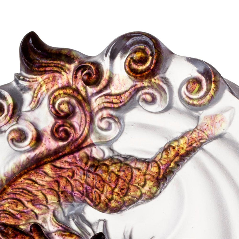 Figurine Qilin My Aical, Vert / mauve transparent