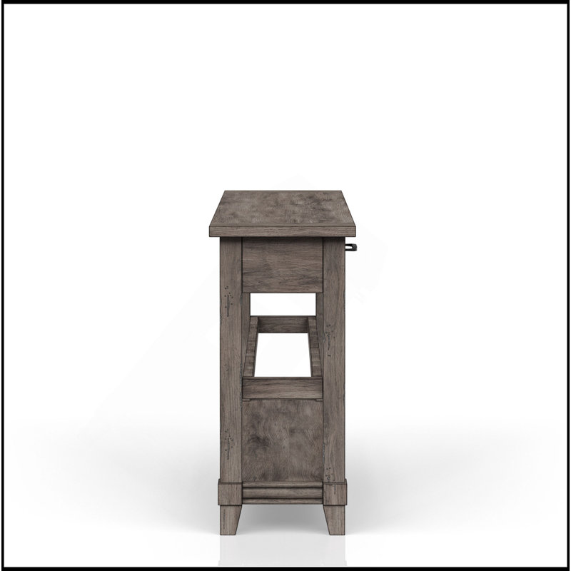 Console Table W/ Wine Bottle Storage & Storage Drawers