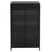 47.6" Tall Metal Storage Cabinet With Glass Doors & Flip-Top, 4-Tier Display Cabinet With Open Shelves, Freestanding Steel Sideboard Buffet For Kitchen, Living Room, Home Office, Dining Room, Bathroom