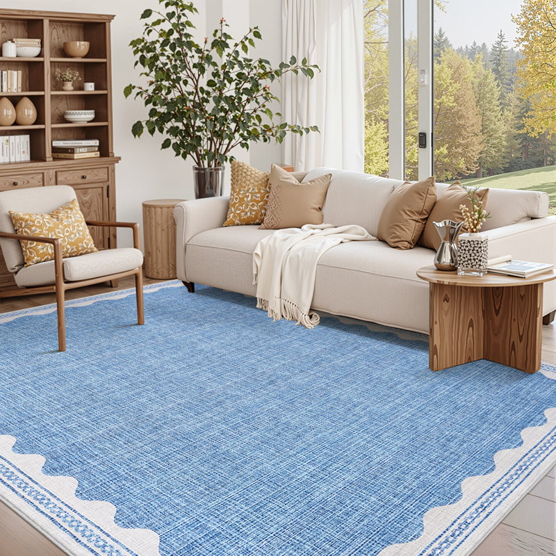 Area Rug, Blue, Rectangle 160 x 230 cm