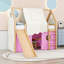 Lit mezzanine avec glissoire et tente Imaginative House-129037203