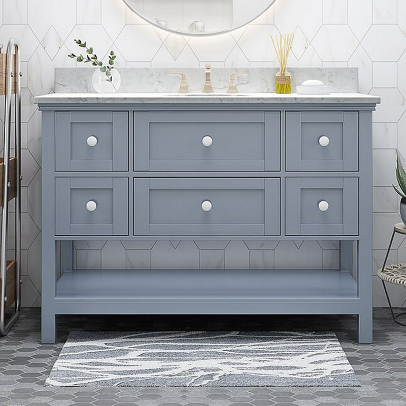Meuble-lavabo 49 po avec lavabo en céramique