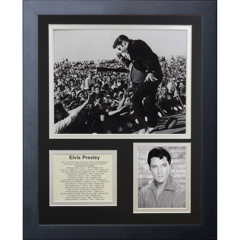 Memorabili encadrée elvis presley live