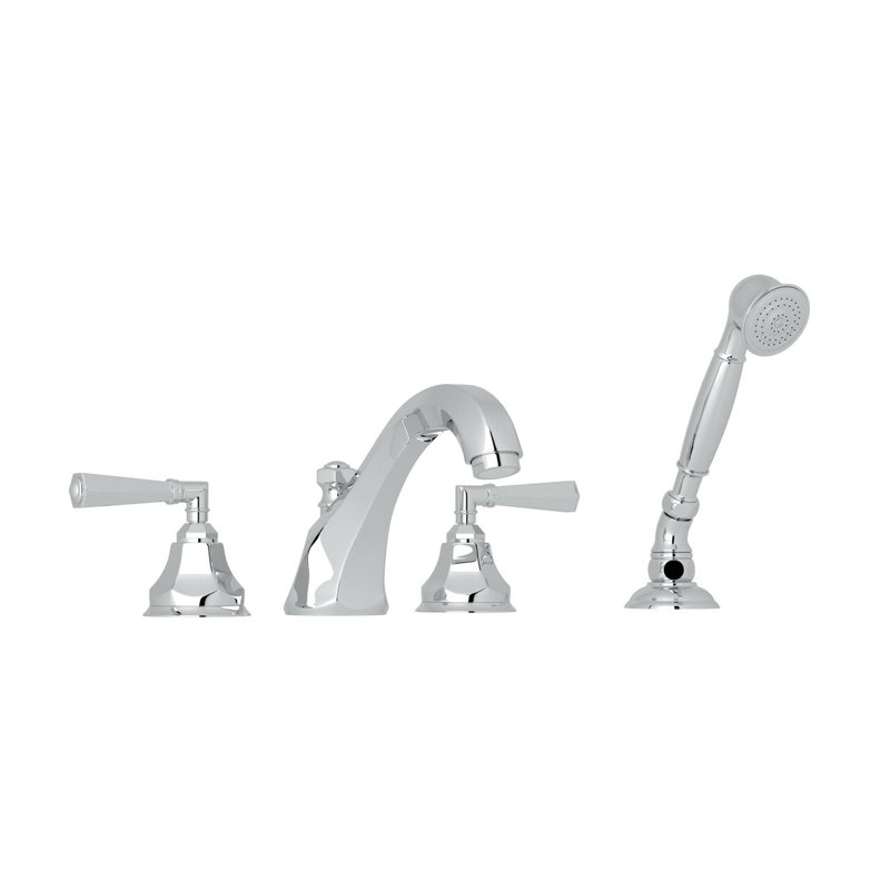 Palladian® Double Handle Deck Mount, Polished Chrome