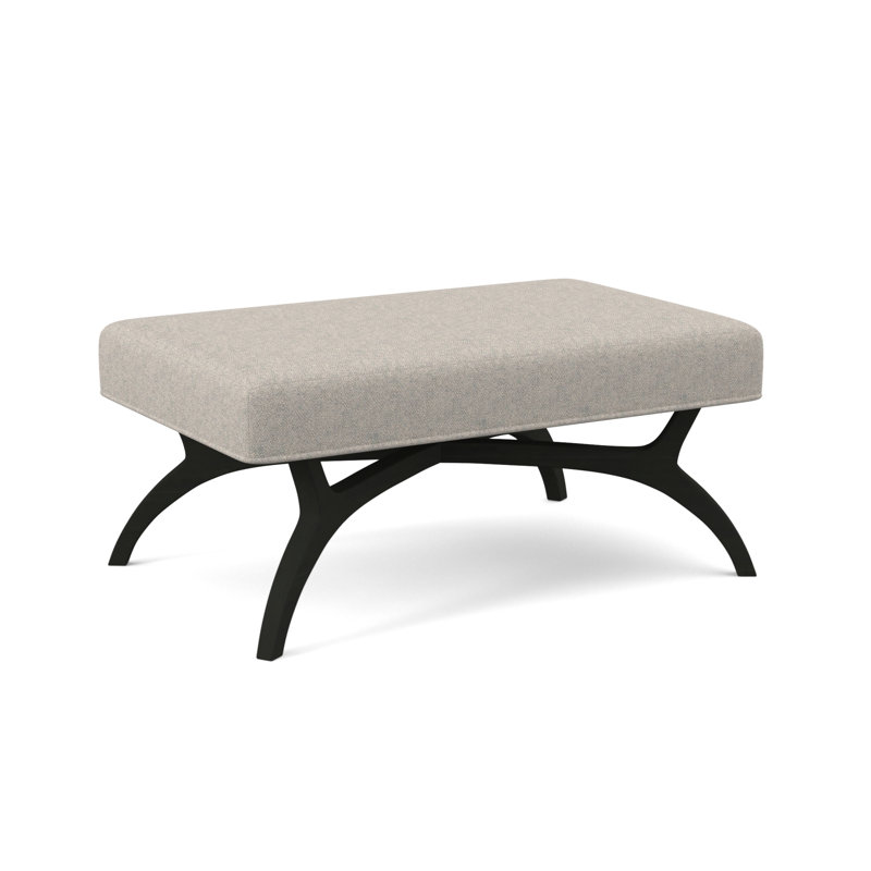 Banc rembourré Ansel, Espresso, Maya blé