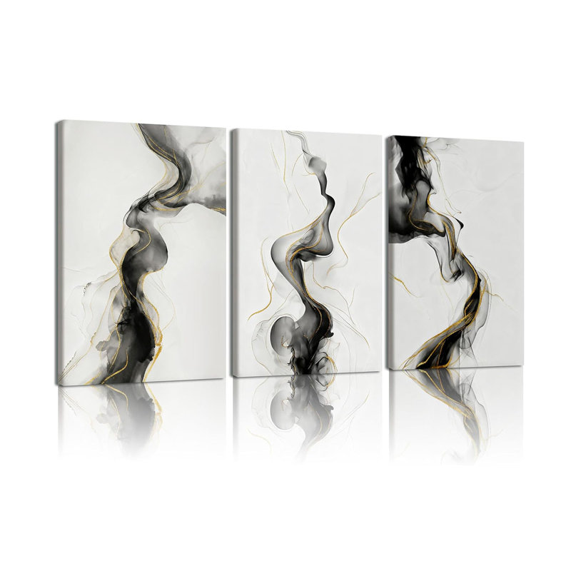 3 Piece Wrapped Canvas Print, 60 cm H x 40 cm W