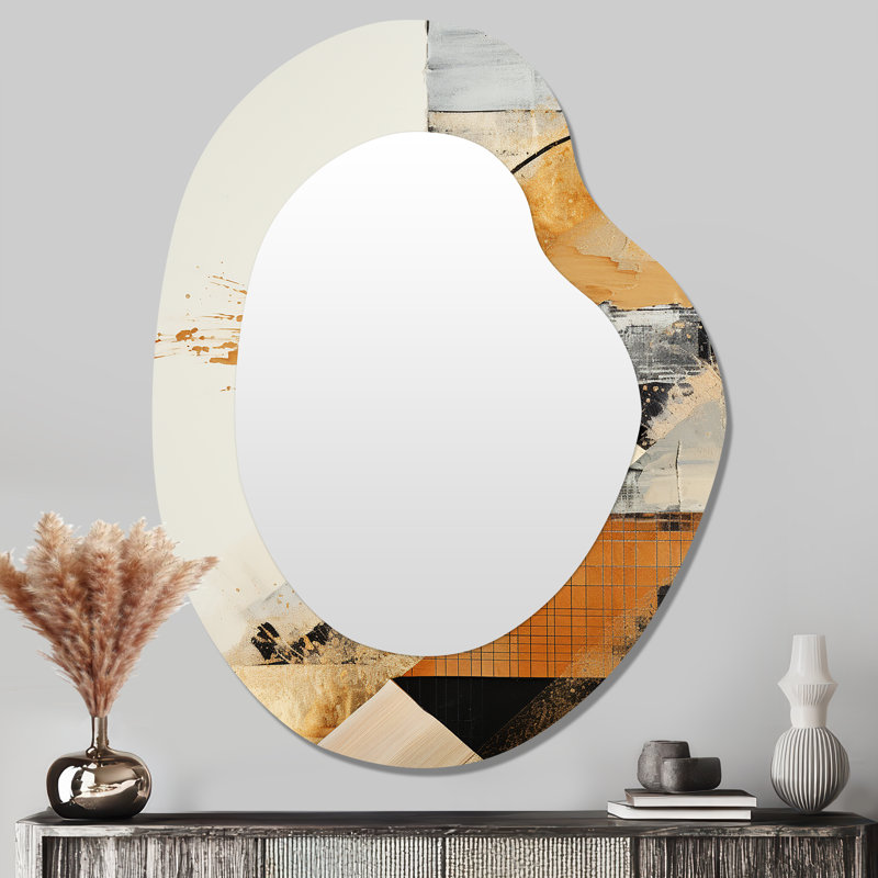 Grand miroir mural Jennette - Abstract Collages