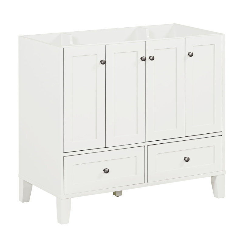 35.51'' Single Bathroom Vanity Base Only, White