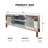 60" Mirrored TV Stand With Crushed Diamond Glass Doors - Modern Media Entertainment Center For Living Room
