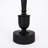 Matte Black Metal Tall Candlestick Table Lamp